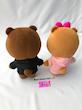 ست عروسک‌های خرس لاین چوکو و براوون (LINE Friends Choco & Brown Bears) – عروسک فانتزی عاشقانه و هدیه خاص