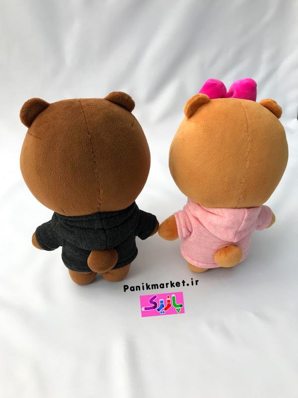 ست عروسک‌های خرس لاین چوکو و براوون (LINE Friends Choco & Brown Bears) – عروسک فانتزی عاشقانه و هدیه خاص