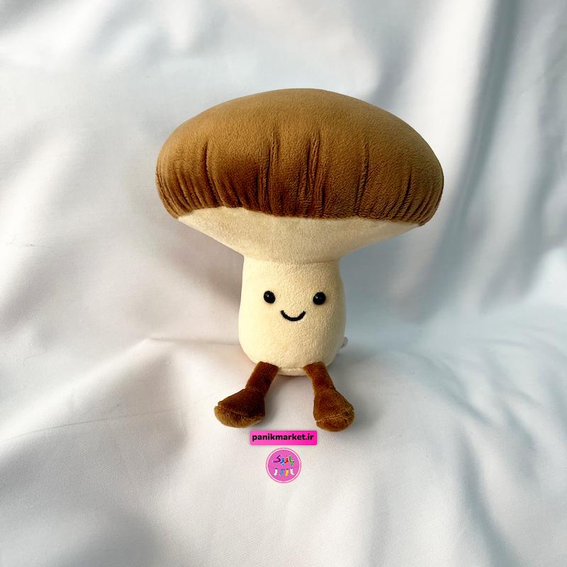 ست عروسک قارچ خالخالی قرمز و قارچ ساده کرم 🍄 – عروسک فانتزی بامزه برند کوکی