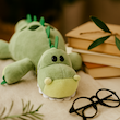 عروسک اژدها فانتزی سبز و صورتی 🐉💚💗 – عروسک بامزه نرم برند کوکی
