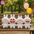 ست عروسک‌های خرگوش لاین (LINE Friends Cony Rabbits) – مجموعه عروسک فانتزی بامزه برند کوکی
