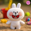 عروسک خرگوش لاین خندان (Happy Cony Rabbit) – عروسک فانتزی بامزه و هدیه خاص برند کوکی