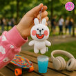 عروسک خرگوش لاین خندان (Happy Cony Rabbit) – عروسک فانتزی بامزه و هدیه خاص برند کوکی