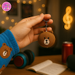 عروسک خرسی براوون (Brown Bear Doll) با تیشرت مشکی طرح I ❤️ YOU – هدیه ولنتاین و عروسک فانتزی جذاب🐻
