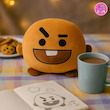 عروسک بی‌تی۲۱ طرح شوکی (BT21 Shooky Plush) – عروسک کوسن و جاکلیدی بامزه برند کوکی