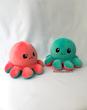 عروسک هشت پا دو طرفه گلبهی/سبزآبی (Reversible Octopus Plush) – عروسک تغییر حالت احساسی برند کوکی