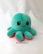 عروسک هشت پا دو طرفه گلبهی/سبزآبی (Reversible Octopus Plush) – عروسک تغییر حالت احساسی برند کوکی