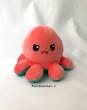 عروسک هشت پا دو طرفه گلبهی/سبزآبی (Reversible Octopus Plush) – عروسک تغییر حالت احساسی برند کوکی