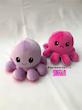 عروسک هشت پا دو طرفه یاسی/سرخابی (Reversible Octopus Plush) – عروسک تغییر حالت احساسی برند کوکی