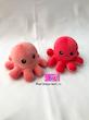عروسک هشت پا دو طرفه گلبهی/قرمز (Reversible Octopus Plush) – عروسک تغییر حالت احساسی برند کوکی