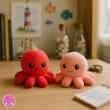 عروسک هشت پا دو طرفه گلبهی/قرمز (Reversible Octopus Plush) – عروسک تغییر حالت احساسی برند کوکی