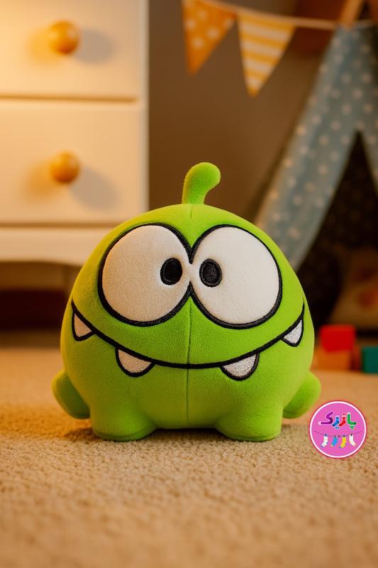 عروسک اومنوم (Om Nom Plush) – عروسک بامزه سبز بازی Cut the Rope برند کوکی🍭