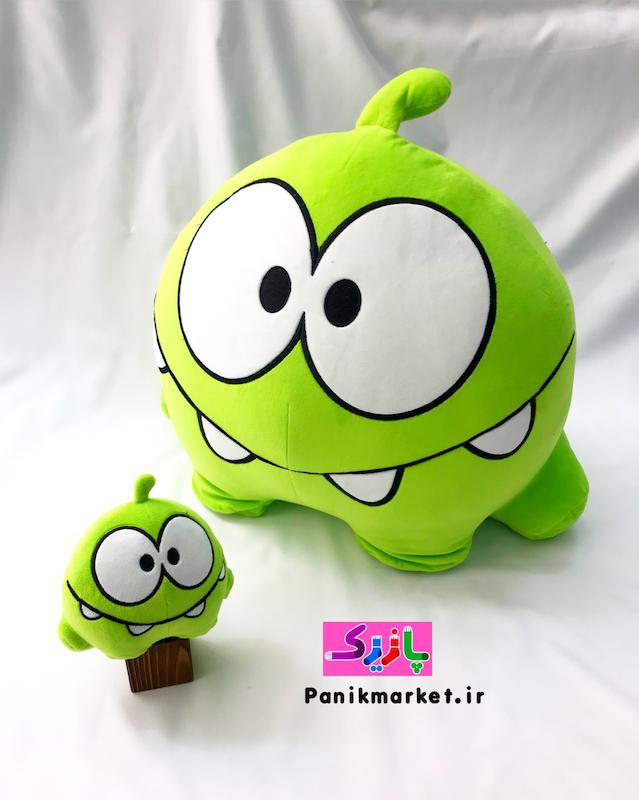 عروسک اومنوم (Om Nom Plush) – عروسک بامزه سبز بازی Cut the Rope برند کوکی🍭