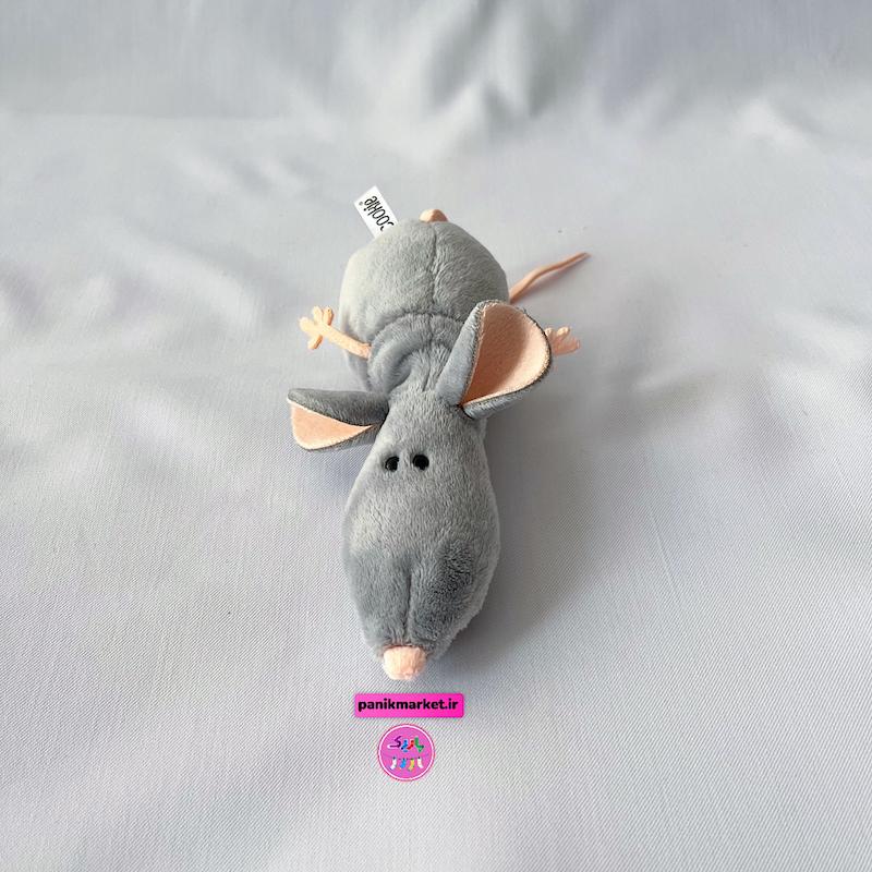 عروسک پولیشی موش دم‌دراز خاکستری – برند کوکی | نرم و ضدحساسیت🐭