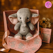 عروسک فیل نرمالو – نرم، بامزه و مناسب هدیه 🐘