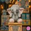 عروسک فیل نرمالو – نرم، بامزه و مناسب هدیه 🐘