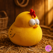 خرید عروسک پولیشی مرغ گردالی زرد – برند کوکی | نرم و ضدحساسیت 🐥