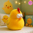 خرید عروسک پولیشی مرغ گردالی زرد – برند کوکی | نرم و ضدحساسیت 🐥