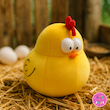 خرید عروسک پولیشی مرغ گردالی زرد – برند کوکی | نرم و ضدحساسیت 🐥