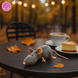 عروسک پولیشی موش دم‌دراز خاکستری – برند کوکی | نرم و ضدحساسیت🐭