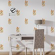 برچسب دیوار طرح برگ پاییزی خوشه ای