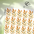 برچسب دیوار طرح برگ پاییزی خوشه ای