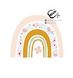 برچسب دیوار طرح رنگین گل کمان