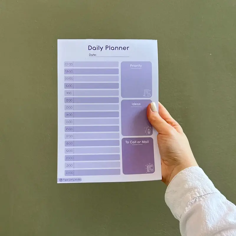 پلنر روزانه مینیمال - طرح مادام پرپل - پیپرپارتی