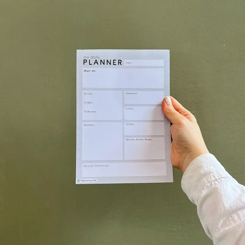 پلنر روزانه مینیمال - طرح مادام موشن - پیپرپارتی