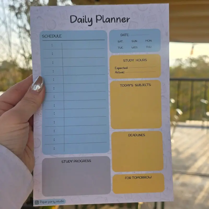 پلنر روزانه مینیمال - طرح مادام پیک- پیپرپارتی