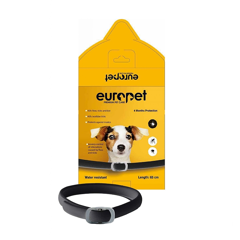 قلاده ضد کک و کنه سگ یوروپت طول 65 سانتی متر ا Europet Collar Dog