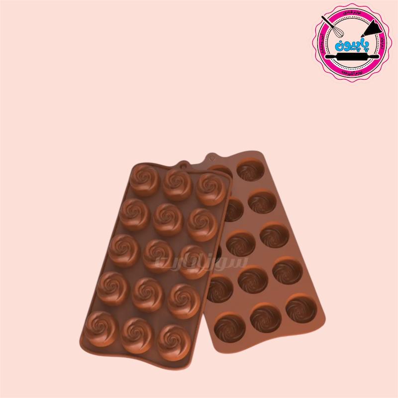قالب سیلیکون شکلات  لاله گرد