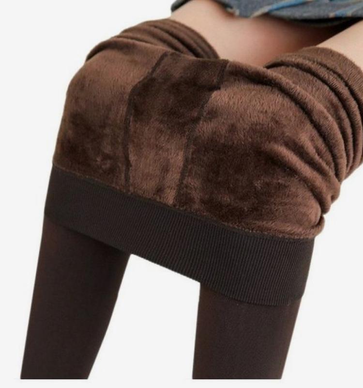 جوراب شلواری خز دارقهوه ای