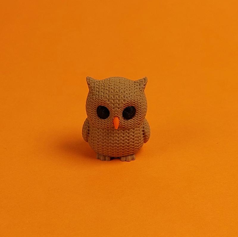 جغد طرح بافتنی