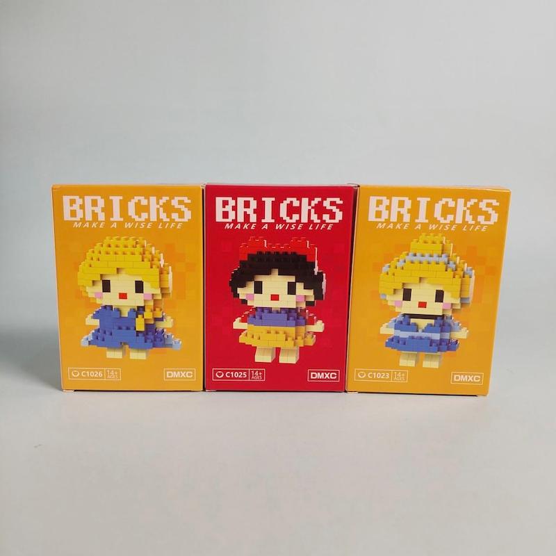 پک ۳ عددی لگو Bricks سری پرنسس های دیزنی