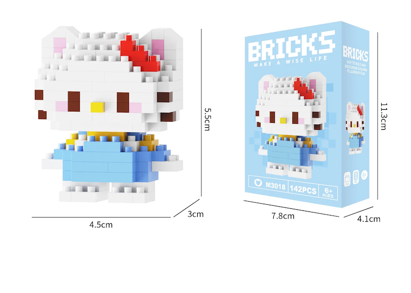 لگو Bricks سانریو طرح شماره ۱۸ (هلوکیتی آبی)