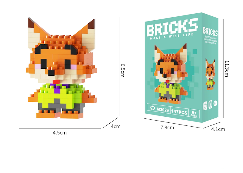 لگو Bricks زوتوپیا طرح شماره ۲۹ (نیک)