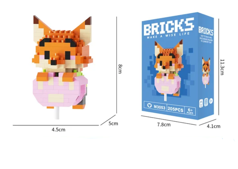 لگو Bricks لپتاپی زوتوپیا طرح شماره ۵۳ (نیک)