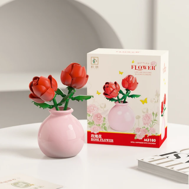 لگو گل رز قرمز