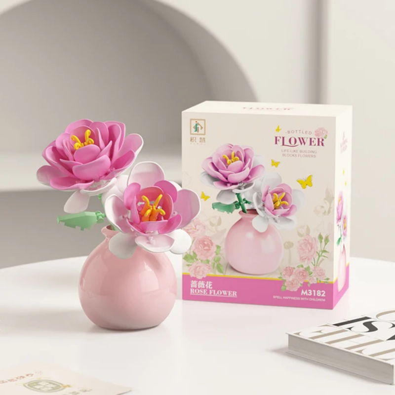 لگو گل رز صورتی