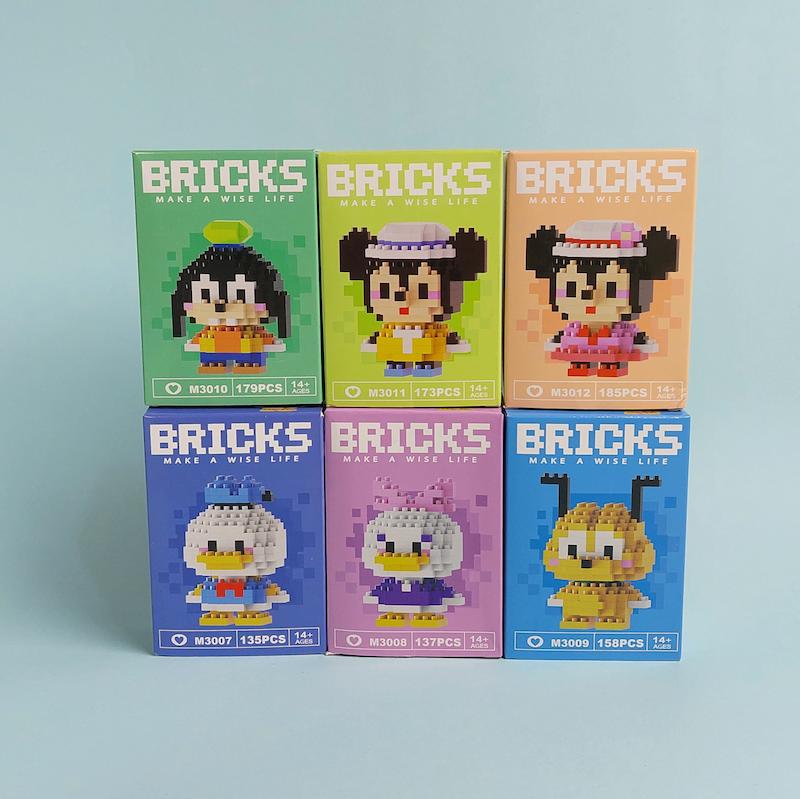 پک ۶ عددی لگو Bricks دیزنی سری میکی موس