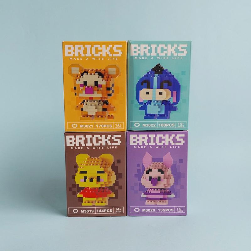 پک ۴ عددی لگو Bricks دیزنی سری وینی د پو