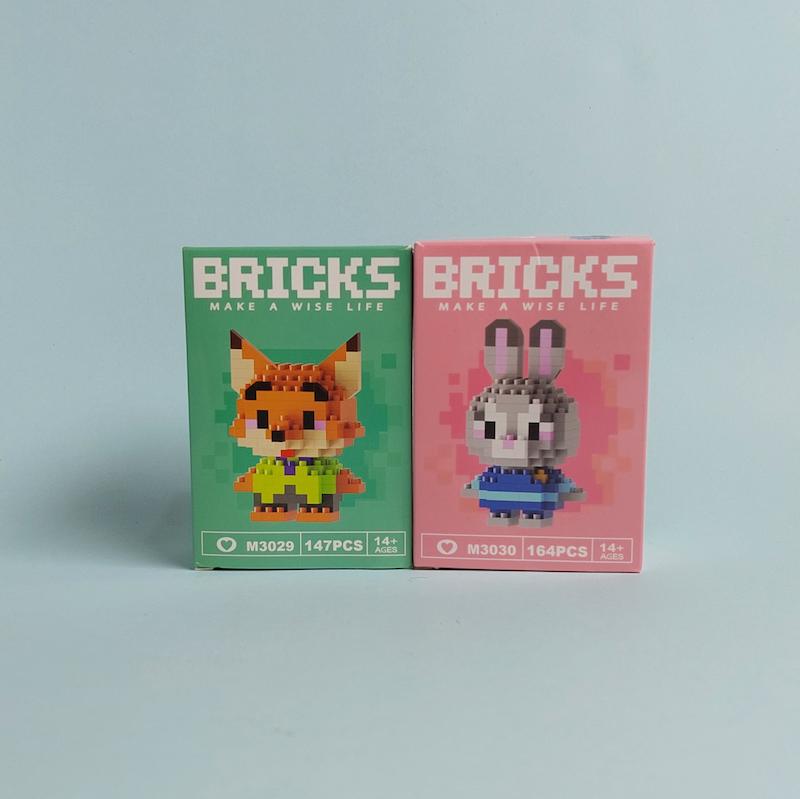 پک ۲ عددی لگو Bricks سری زوتوپیا