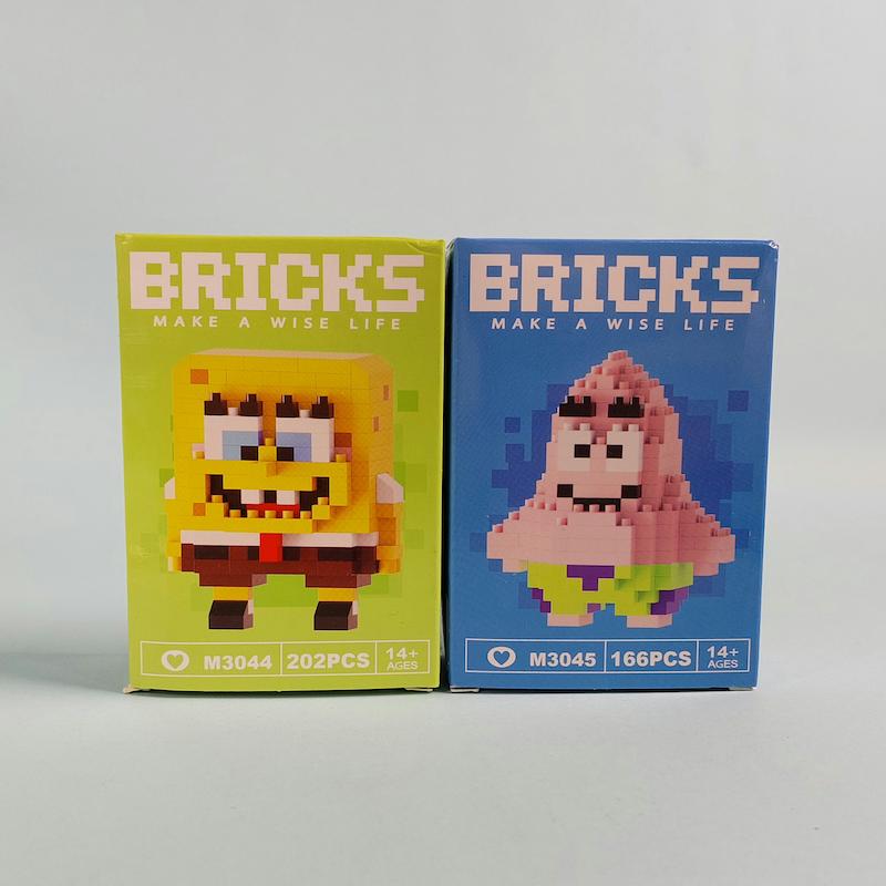 پک ۲ عددی لگو Bricks سری باب اسفنجی و پاتریک