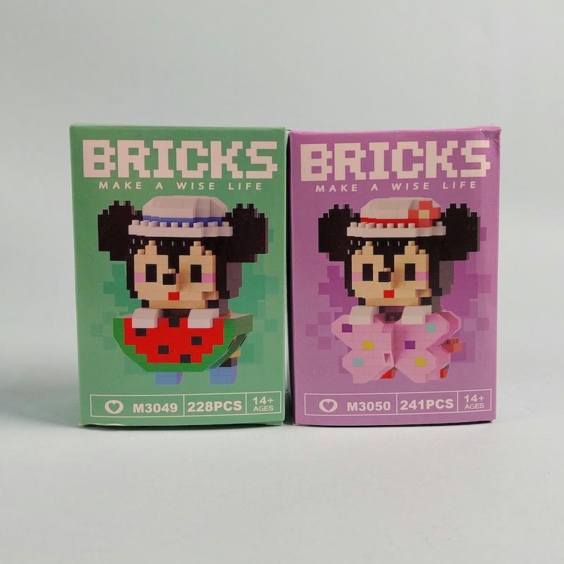 پک ۲ عددی لگو Bricks لپتاپی سری میکی موس