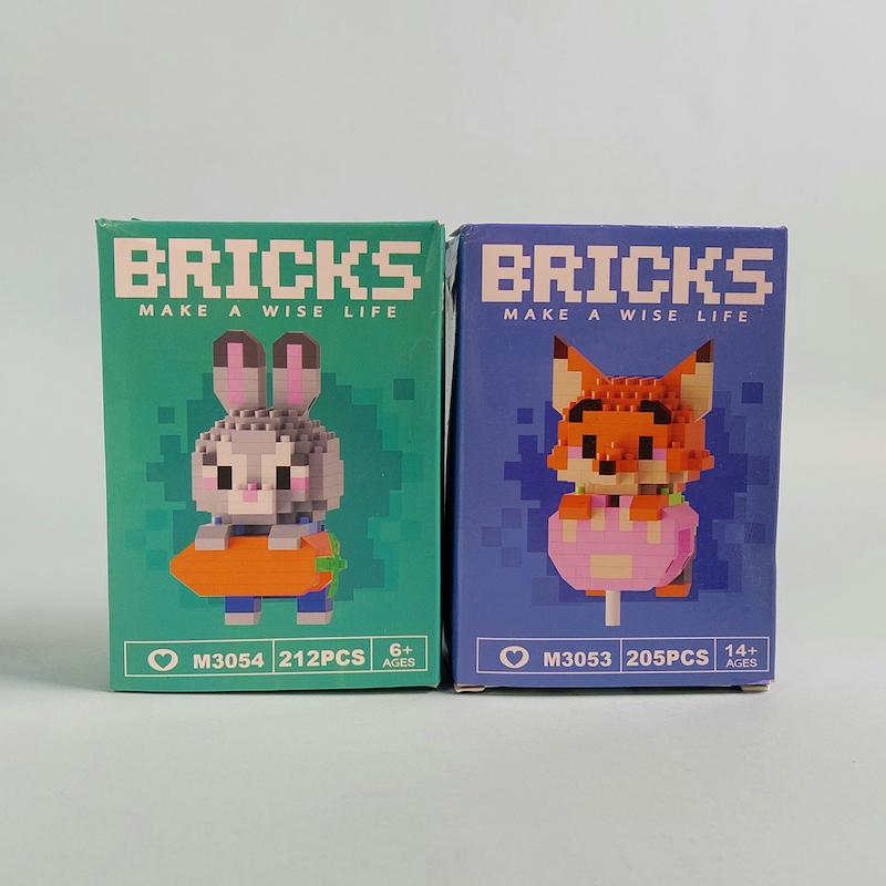 پک ۲ عددی لگو Bricks لپتاپی سری زوتوپیا