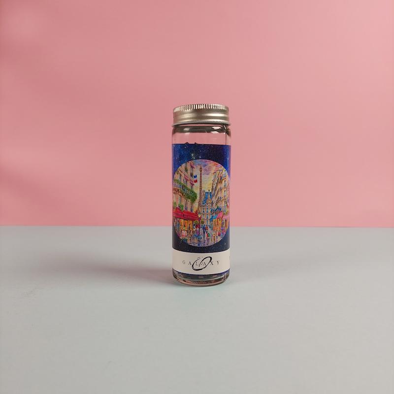 پازل چوبی بطری شیشه ای گلکسی طرح پاریس