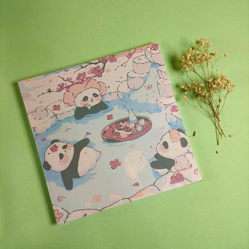 بوم رنگ آمیزی با اعداد سایز ۳۰ در ۳۰ طرح پاندا