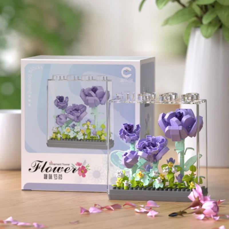 لگو گل بنفش همراه استند