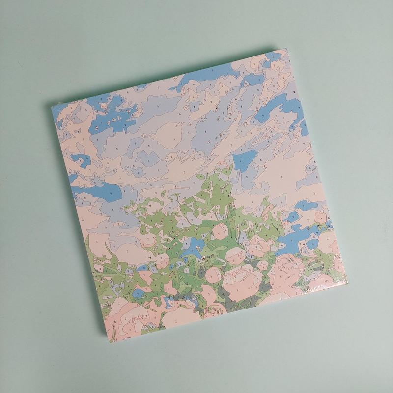 بوم رنگ آمیزی با اعداد سایز ۲۰ در ۲۰ طرح آسمون آبی